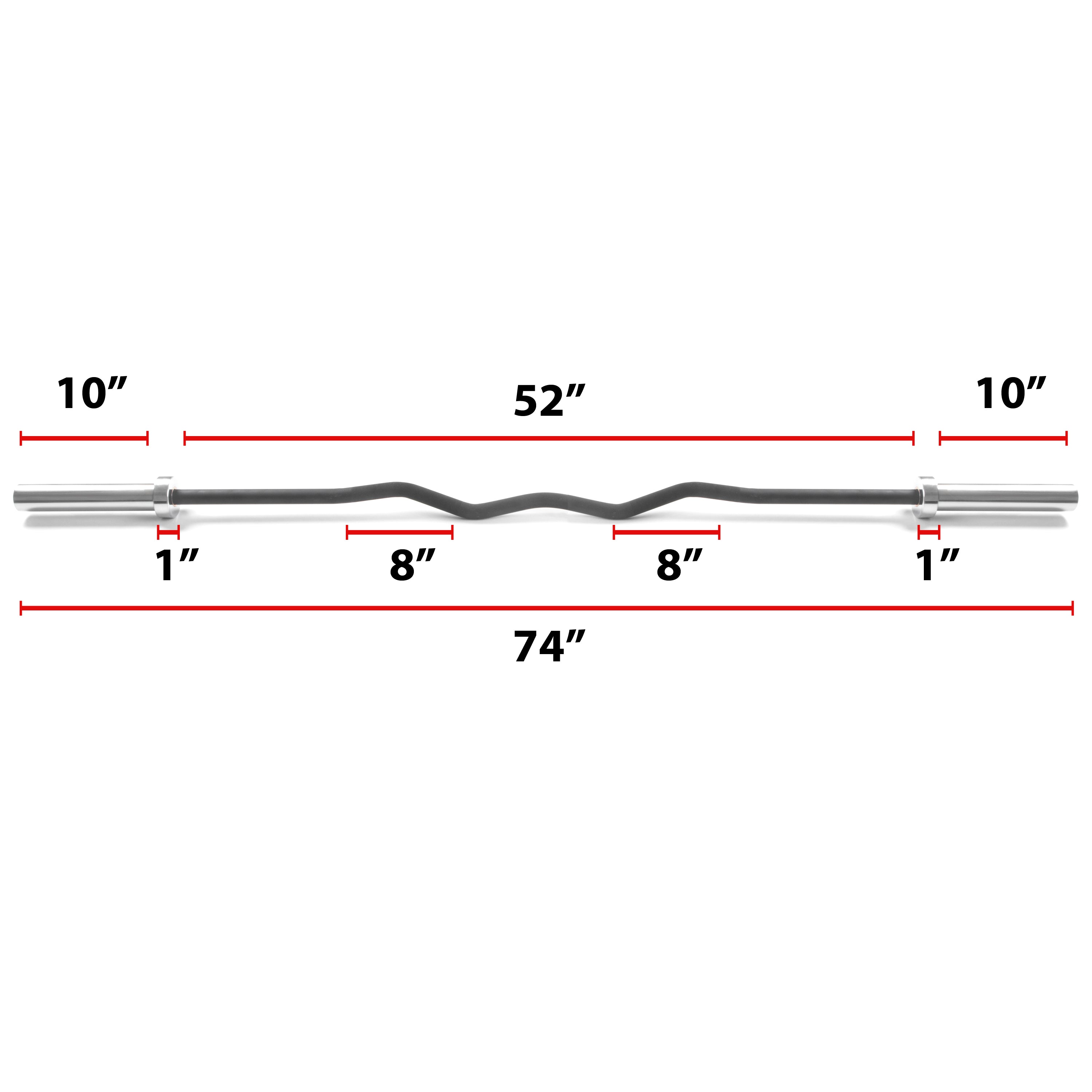 Convict 6ft Rackable Curl Bar