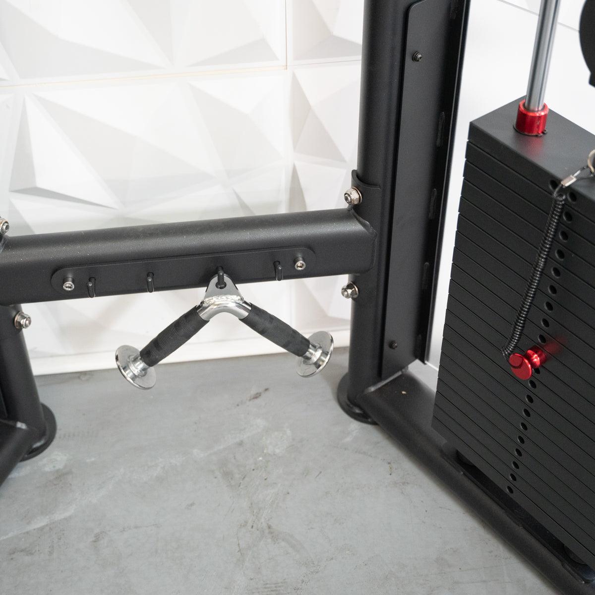 Muscle D Fitness 88" Dual Adjustable Pulley – Compact Cable Machine