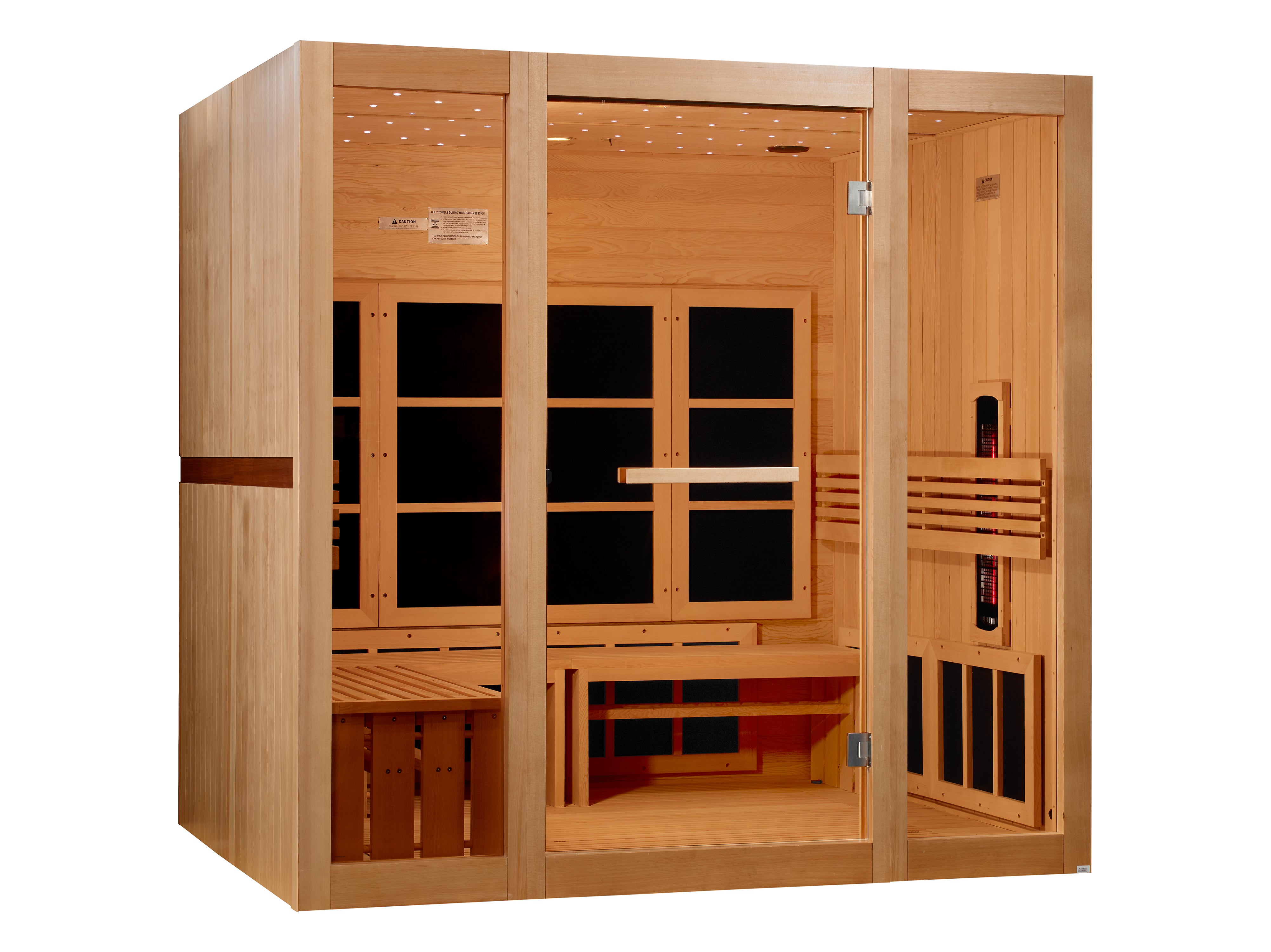Golden Designs 8 Person Full Spectrum Near Zero EMF FAR IR Sauna