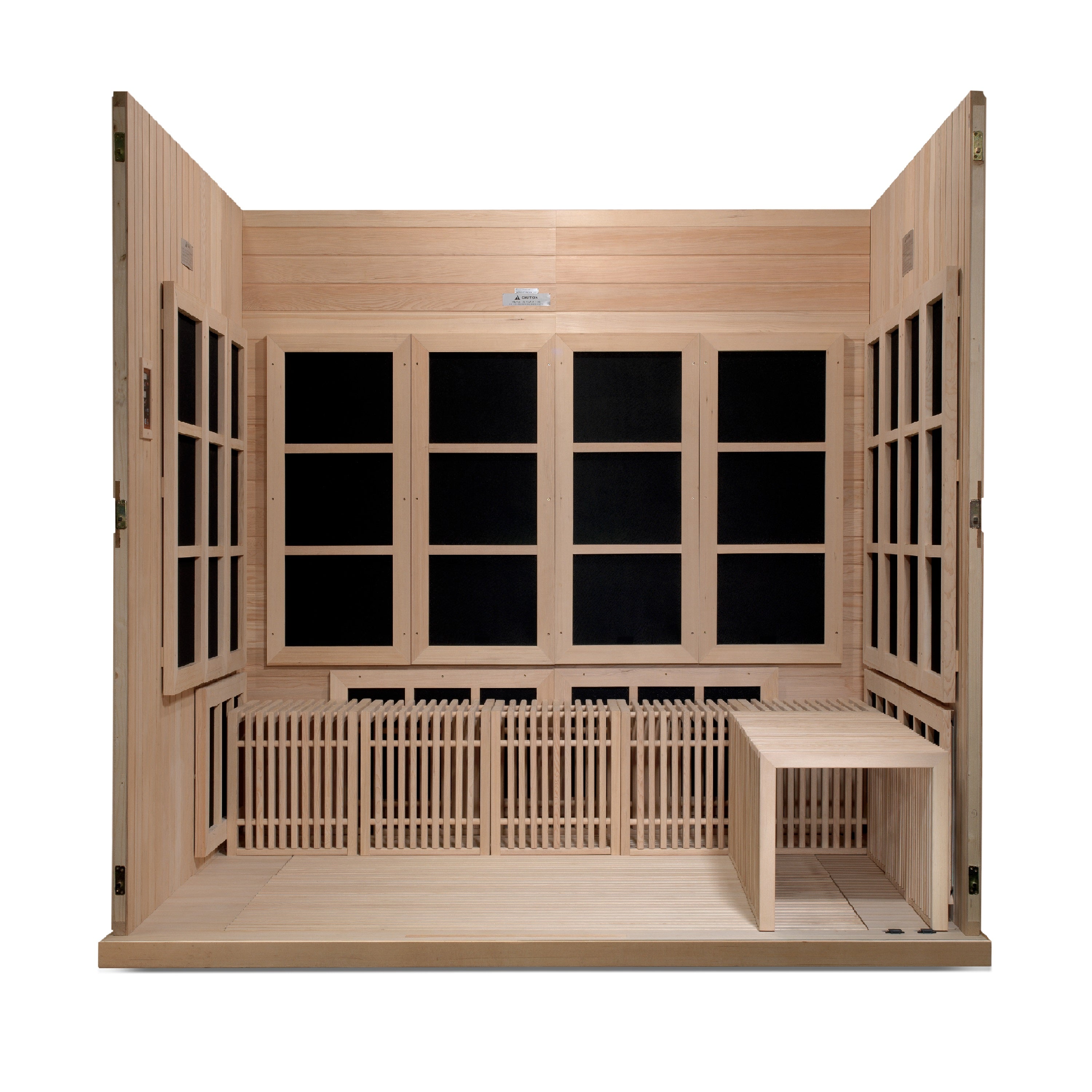 Golden Designs Catalonia 8-person PureTech™ Near Zero EMF (Under 3MG) FAR Infrared Sauna (Canadian Hemlock)